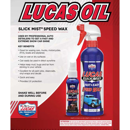 Lucas Oil Slick Mist Speed Wax - 24 Ounce