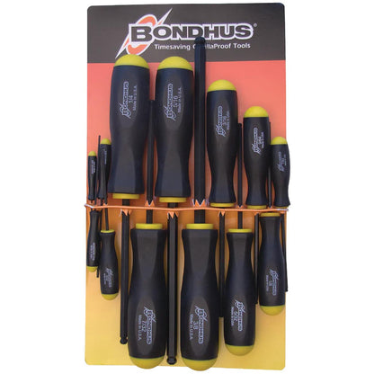 Bondhus Balldriver SAE HEX Ball End Screwdrivers .050" to 3/8" (13 Piece)