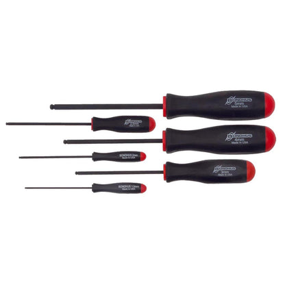 Bondhus Balldriver Metric HEX Ball End Screwdrivers 1.5mm to 5MM (6 Piece)
