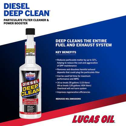 Lucas Oil - Fuel System Diesel Deep Clean 16 Ounce