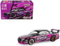 Pandem R32 "Echo Gao - 1087X" Black and Purple 1/64 Diecast Model Car by XCarToys