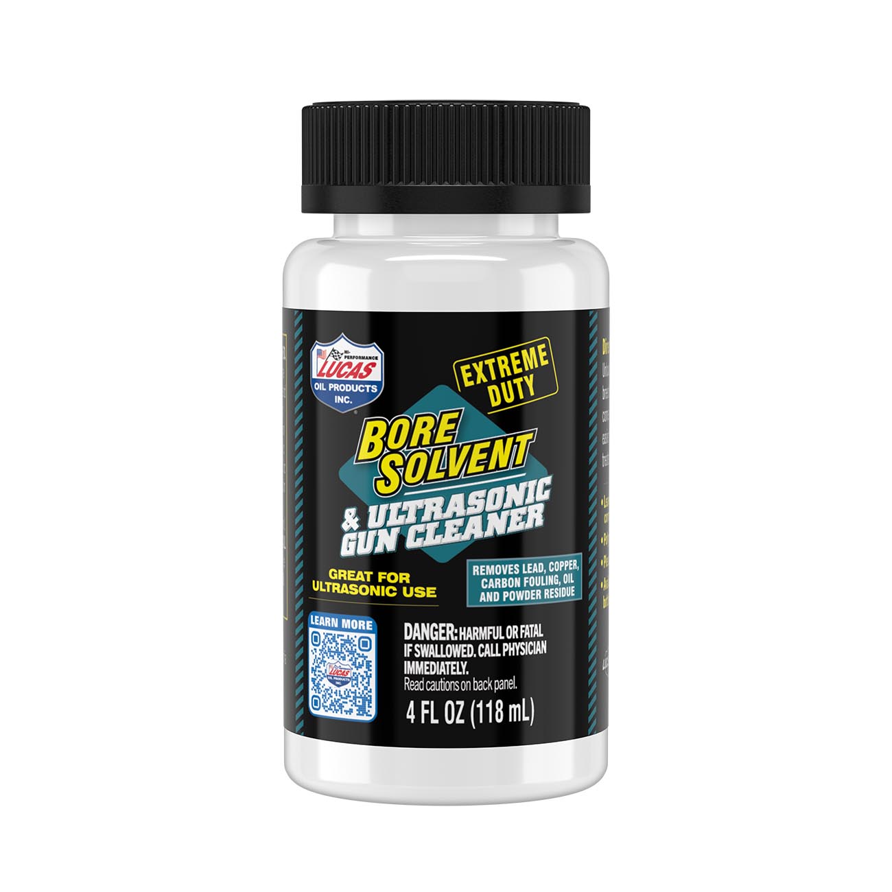 Lucas Oil Extreme Duty Bore Solvent & Ultrasonic Gun Cleaner - 4 Ounce