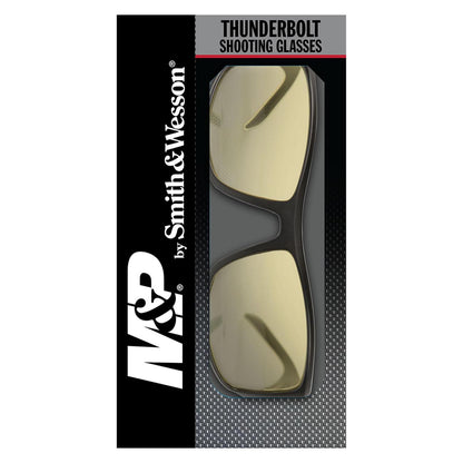 M&P Thunderbolt Full Frame Shooting Glasses - Black Frames/Amber Lenses
