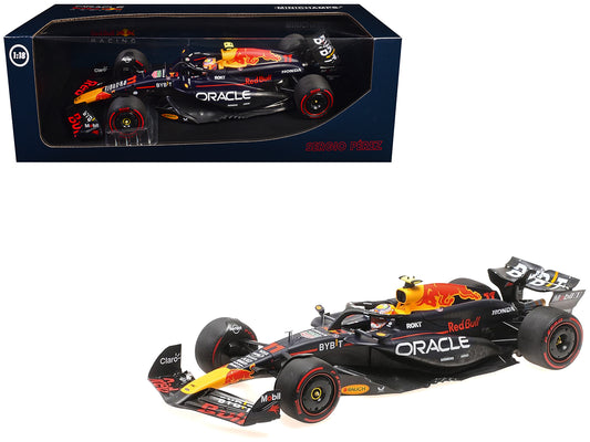 Red Bull Racing RB20 #11 Sergio Perez "Oracle" 2nd Place F1 Formula One "Bahrain GP" (2024) with Driver Limited Edition to 180 pieces Worldwide 1/18 T&y Diecast Model Car by Minichamps