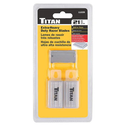 Titan Heavy Duty Razor Blades (21 Piece)