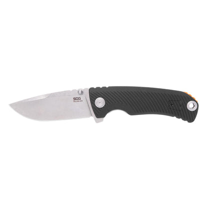 SOG Tellus ATK 3.5" Folding Pocket Knife (Black + Blaze Orange)