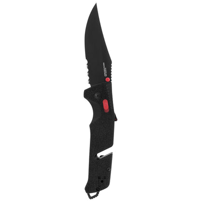 SOG Trident AT 3.7" Folding Pocket Knife (Black & Red)