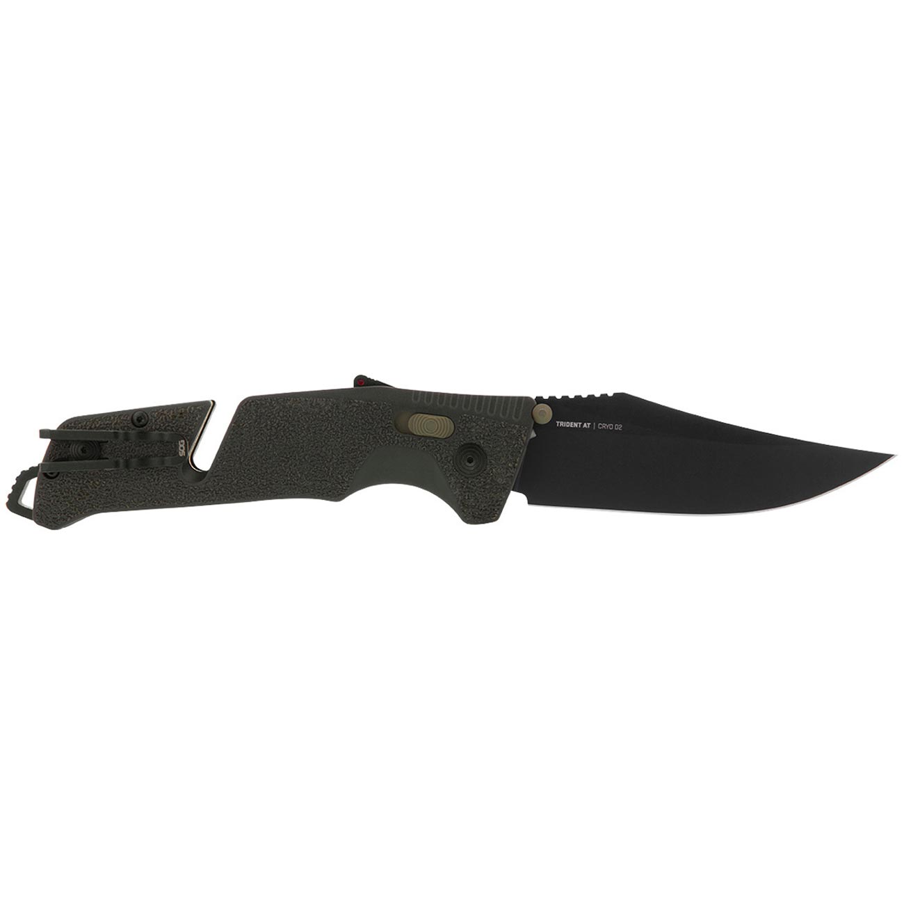 SOG Trident AT 3.7" Folding Pocket Knife (Olive Drab)