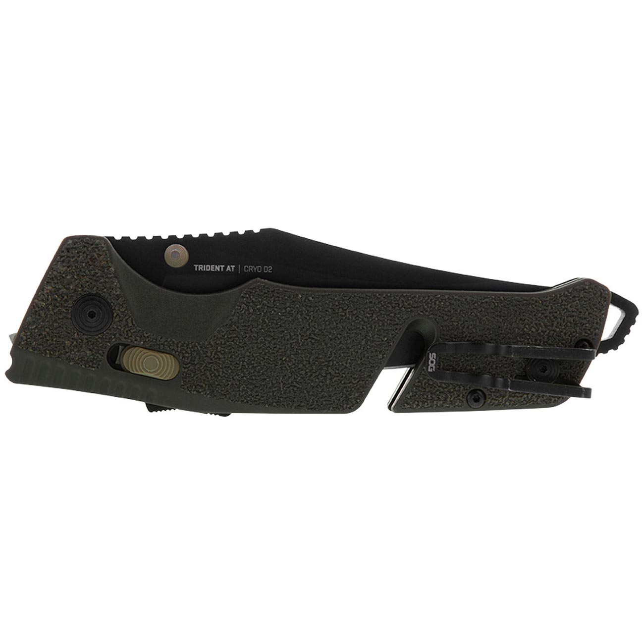 SOG Trident AT 3.7" Folding Pocket Knife (Olive Drab)