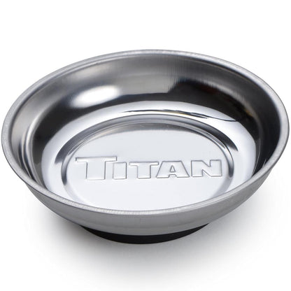 Titan 4-1/4" Round Magnetic Parts Tray