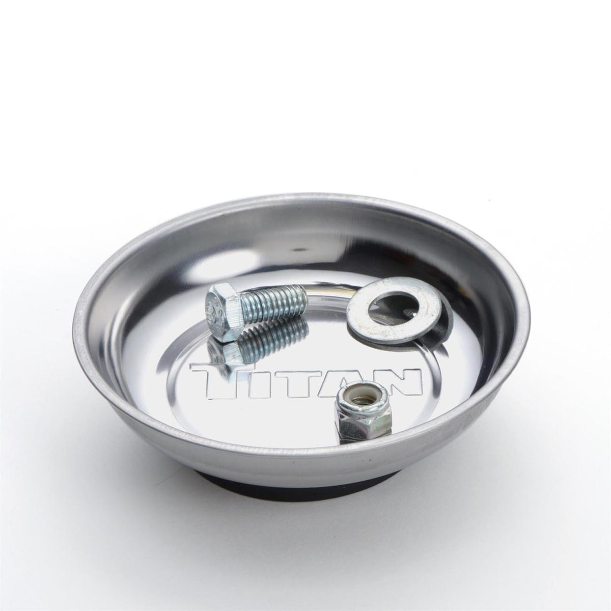 Titan 4-1/4" Round Magnetic Parts Tray