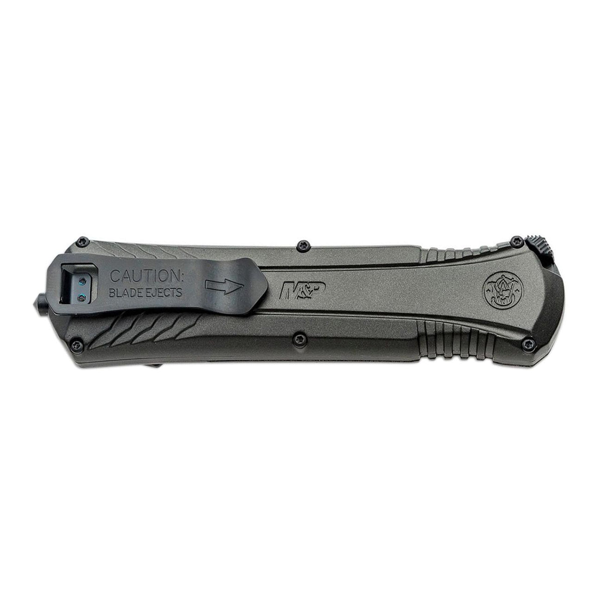 M&P Serrated 3.5" OTF Assisted-Open Knife (Black/Gray)