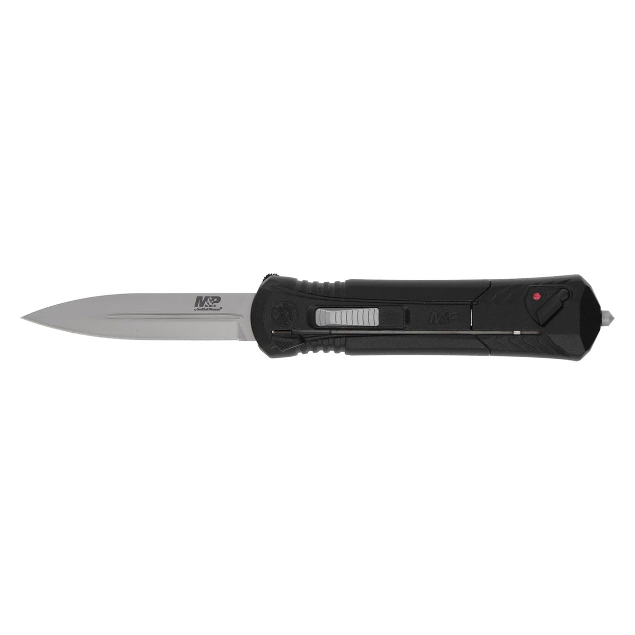 M&P Spear Point 3.5″ OTF Spring Assisted Open Knife (Black/Gray)