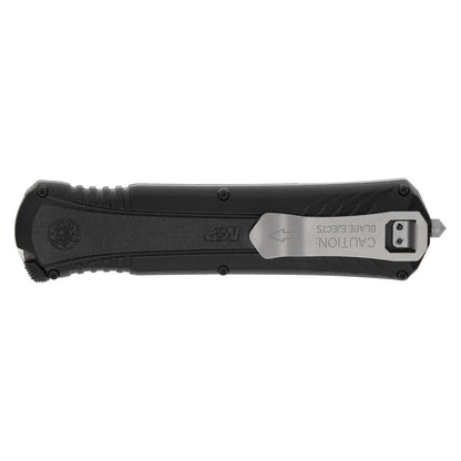 M&P Spear Point 3.5″ OTF Spring Assisted Open Knife (Black/Gray)