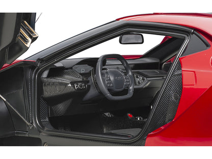 2017 Ford GT Liquid Red Metallic with Silver Stripes 1/12 Model Car by Autoart <h2>2017 Autoart</h2> <p>High-quality diecast perfect for collectors and enthusiasts. Features detailed interior exterior