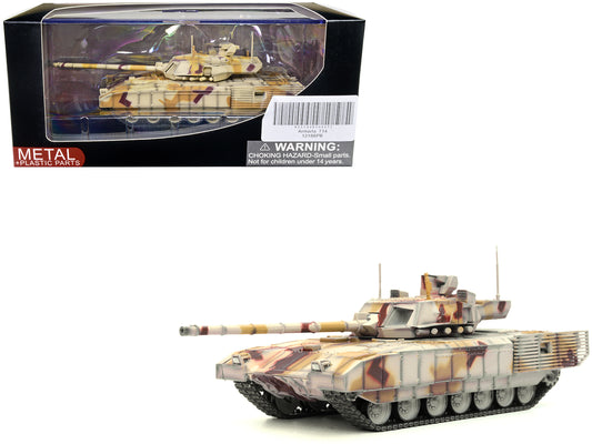 Russian T14 Armata MBT (Main Battle Tank) Multi-Desert Camouflage "Armor Premium" Series 1/72 T&y Diecast Model by Panzerkampf