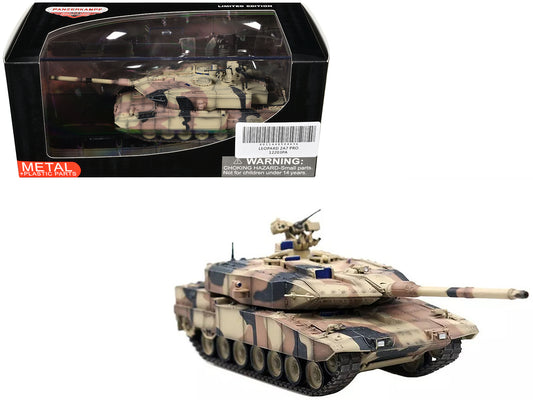 Leopard 2 A7+ Main Battle Tank "Desert Camouflage" German Army "Armor Premium" Series 1/72 T&y Diecast Model by Panzerkampf