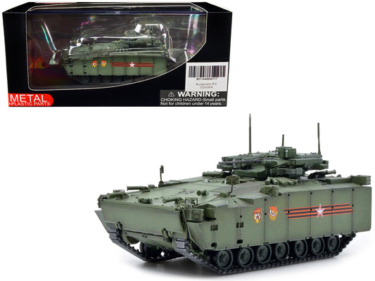 Russian (Object 695) Kurganets-25 Infantry Fighting Vehicle with Four Kornet-EM Guided Missiles - Moscow Victory Day Parade 1/72 T&y Diecast Model by Panzerkampf