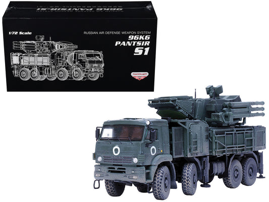 Pantsir S1 96K6 Self-Propelled Air Defense Weapon System "Ukraine War" Russian Army "Armor Premium" Series 1/72 T&y Diecast Model by Panzerkampf