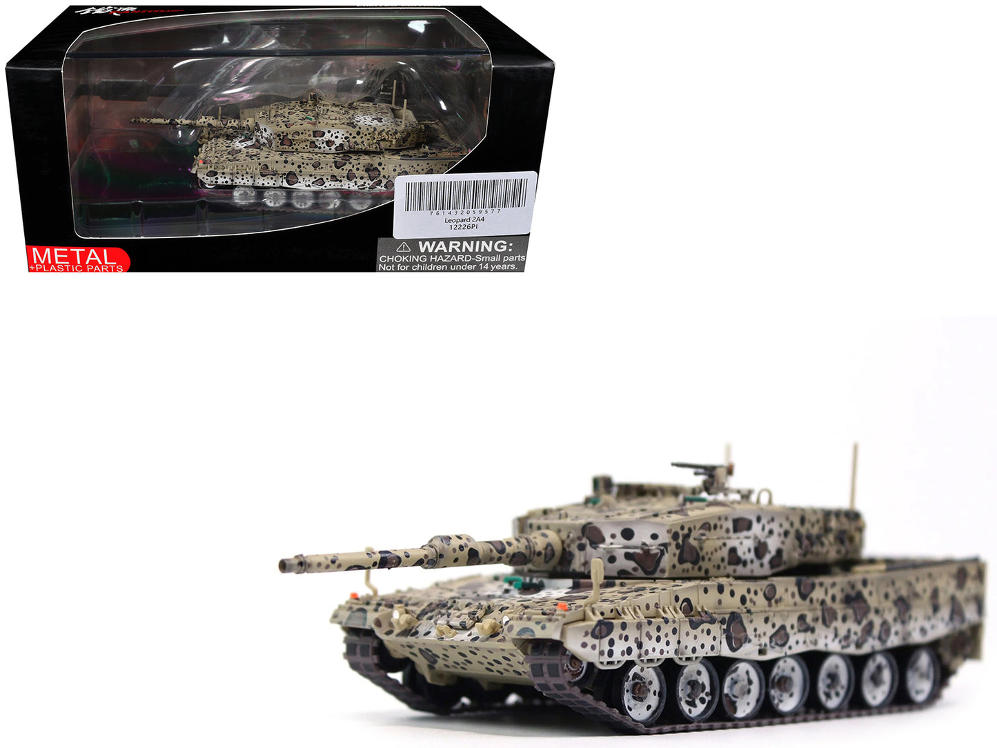 Leopard 2A4 Main Battle Tank "Jaguar Scheme" Austrian Army "Armor Premium" Series 1/72 T&y Diecast Model by Panzerkampf