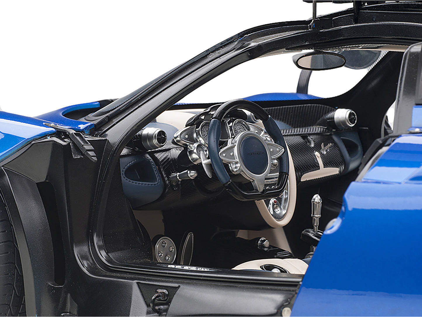 Pagani Huayra Metallic Blue with Black Top and Silver Wheels 1/12 Model Car by Autoart <h2>Pagani Autoart</h2> <p>High-quality diecast perfect for collectors enthusiasts. Features detailed interior ex