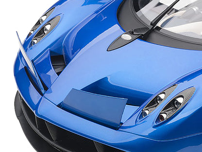 Pagani Huayra Metallic Blue with Black Top and Silver Wheels 1/12 Model Car by Autoart <h2>Pagani Autoart</h2> <p>High-quality diecast perfect for collectors enthusiasts. Features detailed interior ex