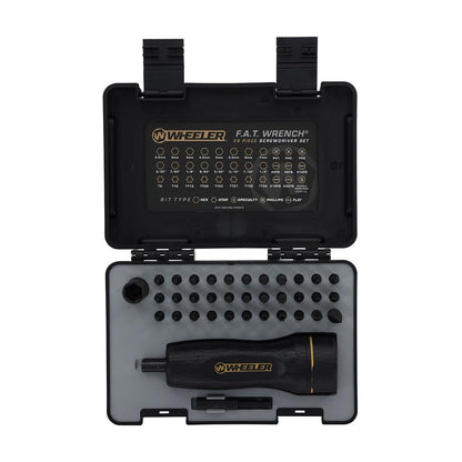Wheeler FAT Wrench Screwdriver Set with Adjustable Torque (38 Piece)