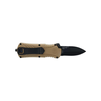 M&P Spear Point 2″ OTF Spring Assisted Open Knife (FDE)