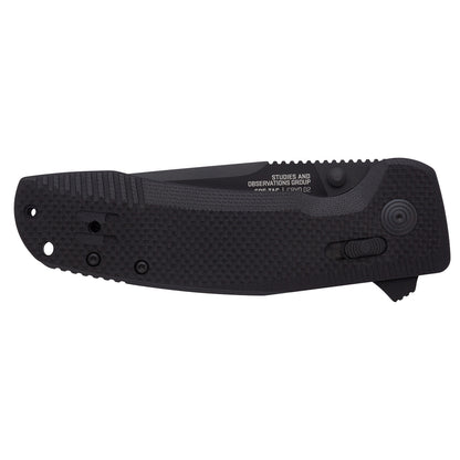 SOG SOG-TAC XR 3.39" Folding Pocket Knife (Blackout)