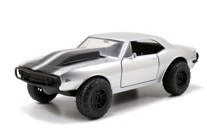 Roman's Chevrolet Camaro Z/28 Silver "Fast & Furious 7" Movie 1/24 Diecast Model Car by Jada <h2>Roman's Jada</h2> <p>High-quality perfect for collectors and enthusiasts. Features detailed interior ex