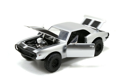Roman's Chevrolet Camaro Z/28 Silver "Fast & Furious 7" Movie 1/24 Diecast Model Car by Jada <h2>Roman's Jada</h2> <p>High-quality perfect for collectors and enthusiasts. Features detailed interior ex