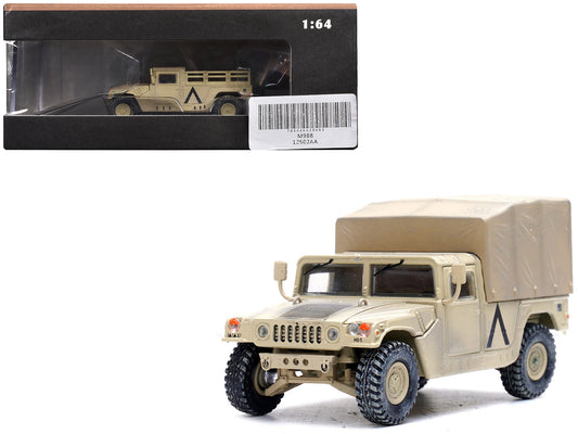 M998 HMMWV "1st Battalion 37th Armored Regiment 3rd Combat Brigade 1st Armored Division Gulf War Iraq" (1991) United States Army "Military Miniature" Series 1/64 T&y Diecast Model by Panzerkampf