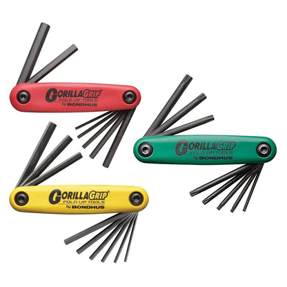 Bondhus Foldup Tool Triple Pack: SAE Hex Metric Hex & Torx (24 Tips)