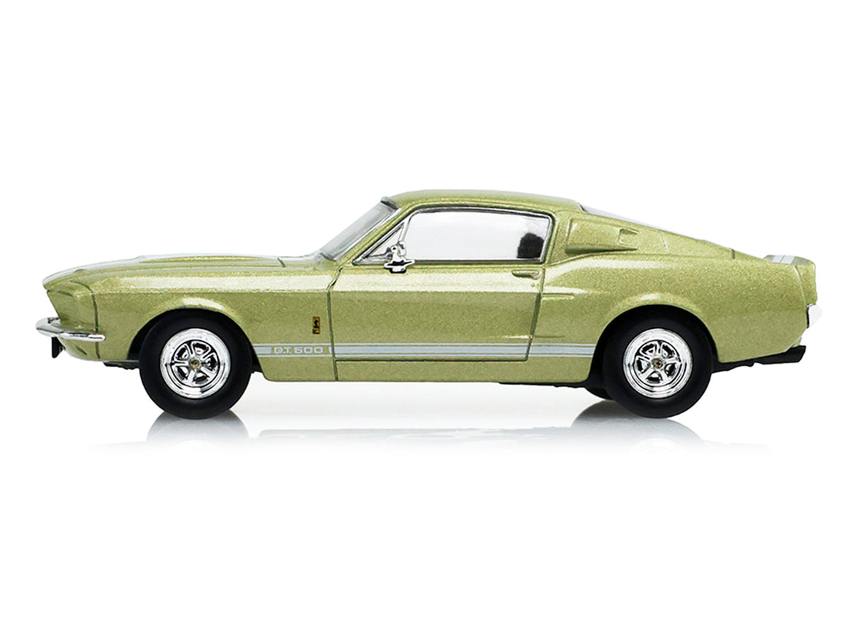 1967 Ford Shelby GT500 Lime Gold Metallic 1/64 Diecast Model Car - Greenlight