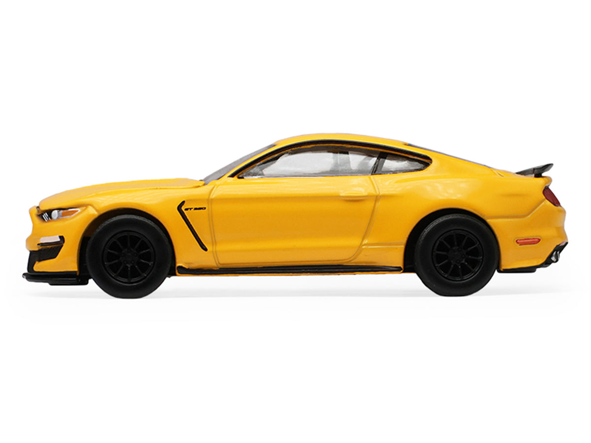 2017 Ford Mustang Shelby GT350 Triple Yellow 1/64 Diecast Model Car - Greenlight