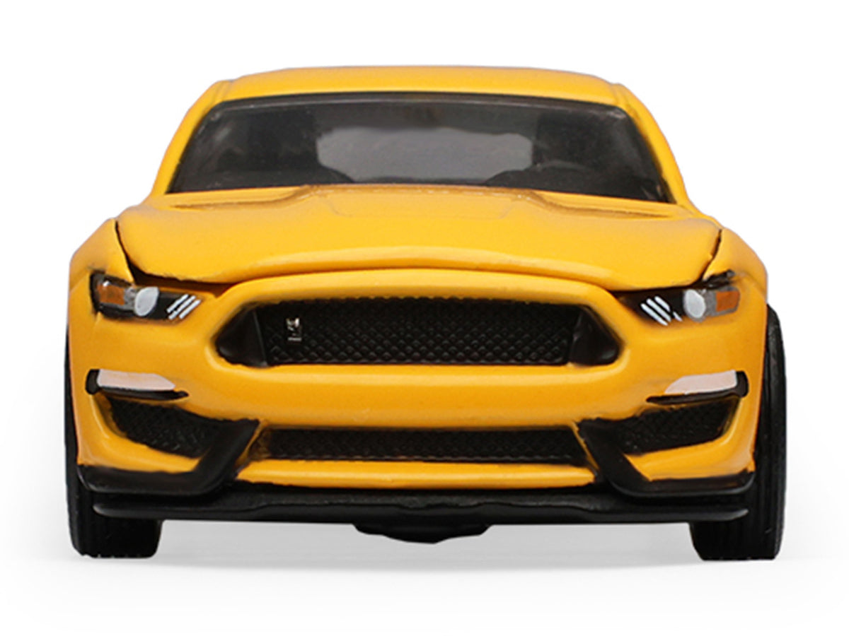 2017 Ford Mustang Shelby GT350 Triple Yellow 1/64 Diecast Model Car - Greenlight