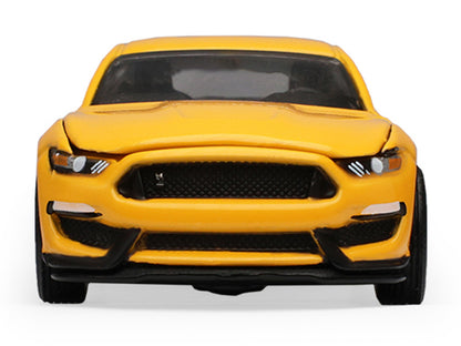 2017 Ford Mustang Shelby GT350 Triple Yellow 1/64 Diecast Model Car - Greenlight