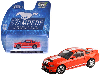 2013 Ford Shelby Mustang GT500 Race Red 1/64 Diecast Model Car - Greenlight