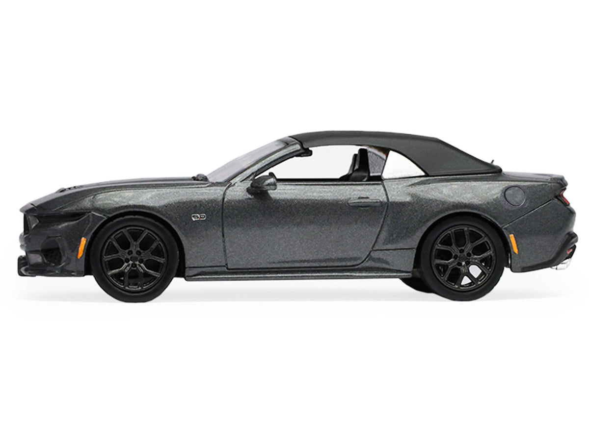 2024 Ford Mustang GT 5.0 Convertible Dark 1/64 Diecast Model Car - Greenlight