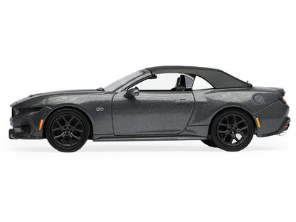 2024 Ford Mustang GT 5.0 Convertible Dark 1/64 Diecast Model Car - Greenlight