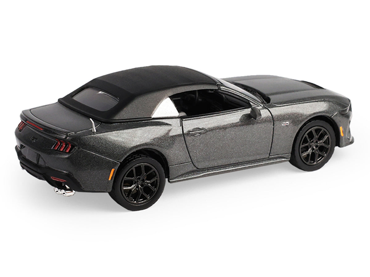 2024 Ford Mustang GT 5.0 Convertible Dark 1/64 Diecast Model Car - Greenlight