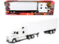Peterbilt 579 Truck White Dry Goods Trailer White 1/32 Diecast Model - New Ray