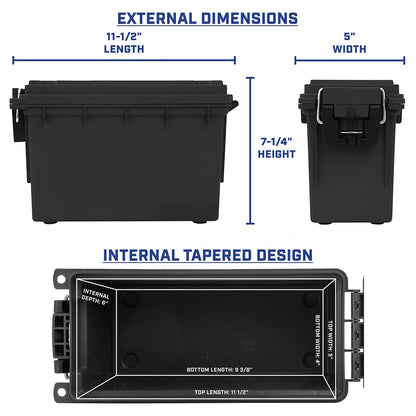 Sheffield Field Box- Black (Made In U.S.A.)