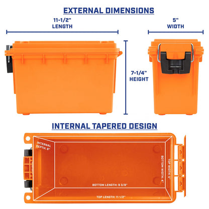 Sheffield Field Box- Safety Orange (Made In U.S.A.)