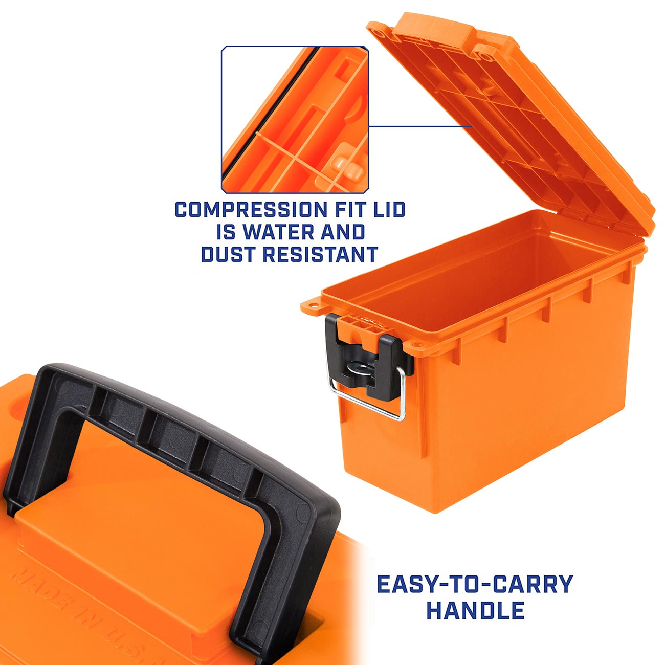 Sheffield Field Box- Safety Orange (Made In U.S.A.)