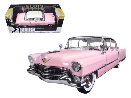 1955 Pink Cadillac Fleetwood 60 Special 1/18 Diecast Model Car - Greenlight