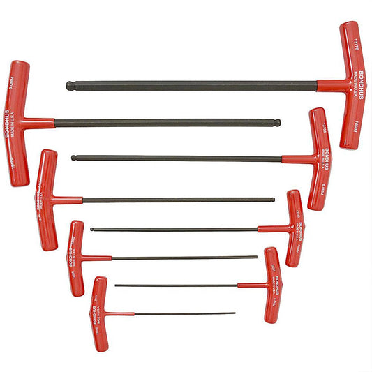 Bondhus Balldriver Metric HEX Ball End T-Handle Wrenches 2mm to 10MM (8 Piece)