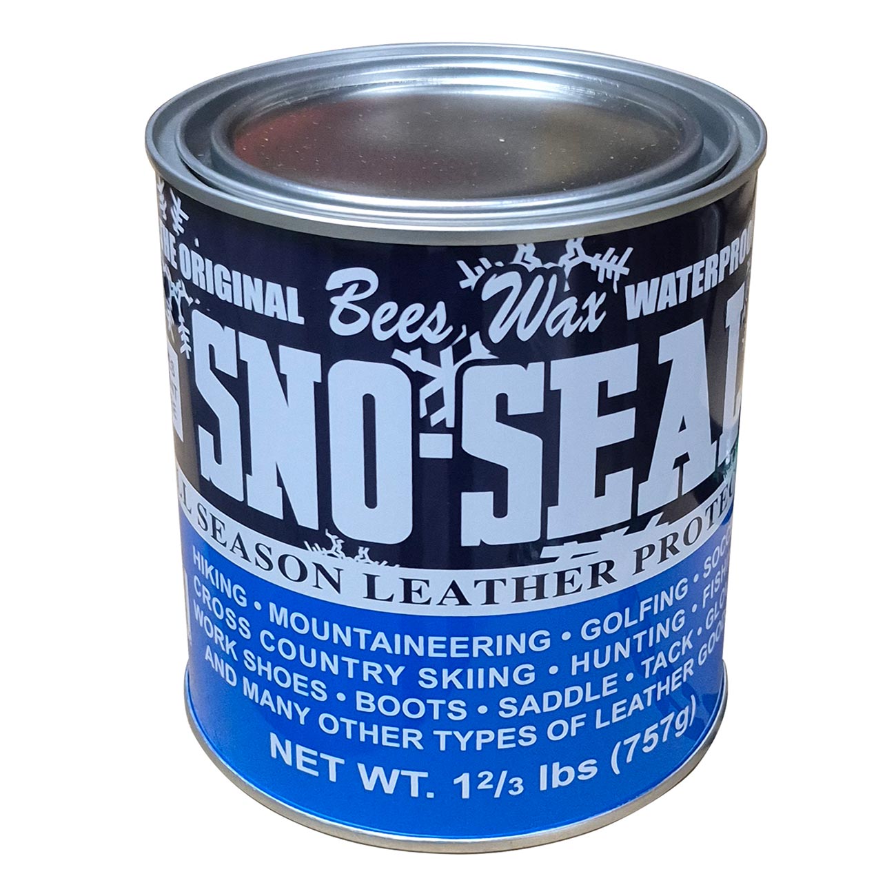 Atsko Sno-Seal Original Beeswax Waterproofing Seasonal Leather Protection (1 Quart Can)