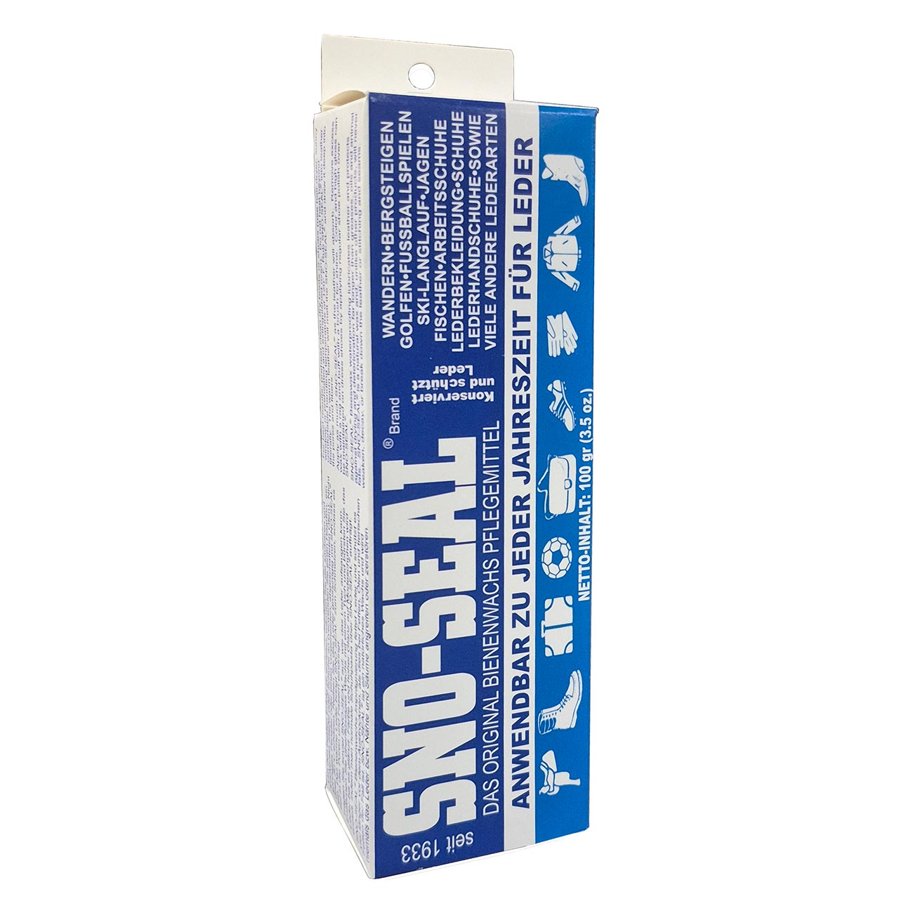 Atsko Sno-Seal Original Beeswax Waterproofing Seasonal Leather Protection (3.5 oz Tube) in carton