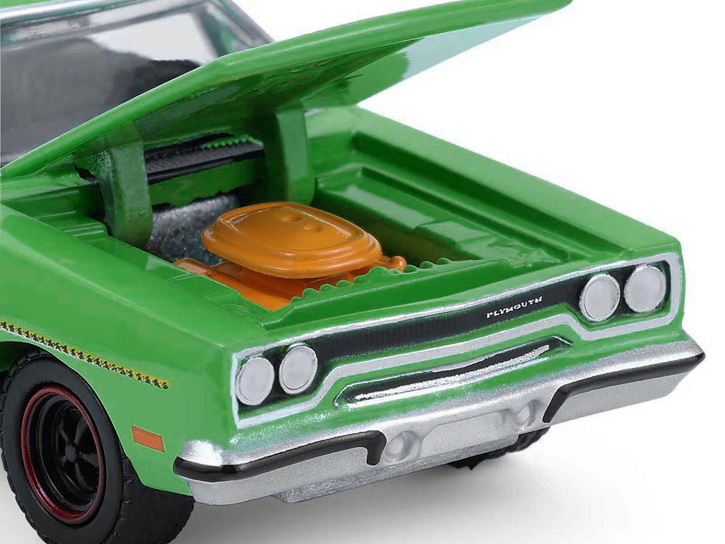 GreenLight 1970 Plymouth Road Runner Green with Black Hood Stripe "GreenLight Muscle" Series 30 1/64 Diecast Model Car by <h2>1970 Greenlight</h2> <p>High-quality perfect for collectors and enthusiast